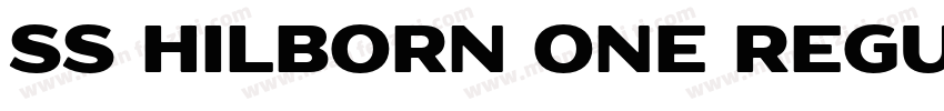 SS Hilborn One Regu字体转换